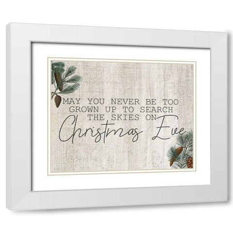 Farmhouse Christmas 15 White Modern Wood Framed Art Print with Double Matting by Kimberly, Allen