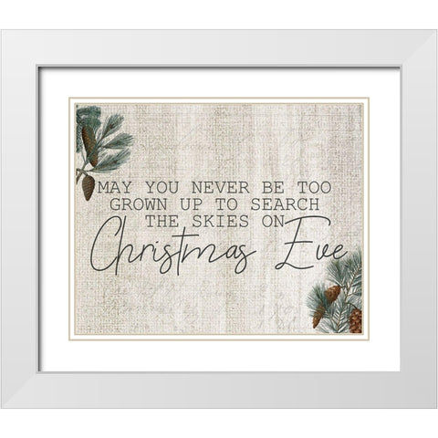Farmhouse Christmas 15 White Modern Wood Framed Art Print with Double Matting by Kimberly, Allen