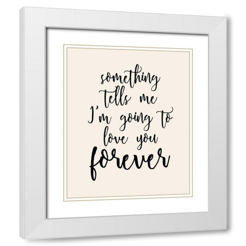 Forever White Modern Wood Framed Art Print with Double Matting by Kimberly, Allen