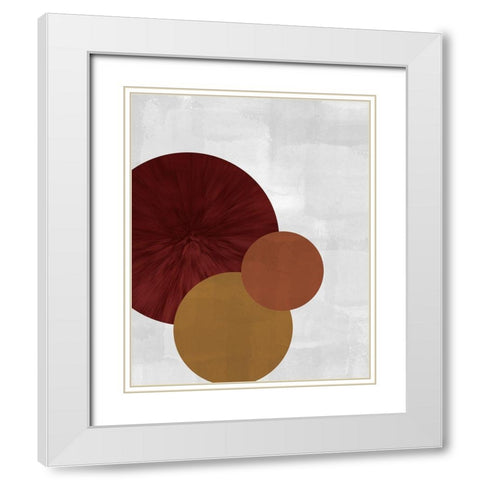 Three of a Kind 1 White Modern Wood Framed Art Print with Double Matting by Kimberly, Allen