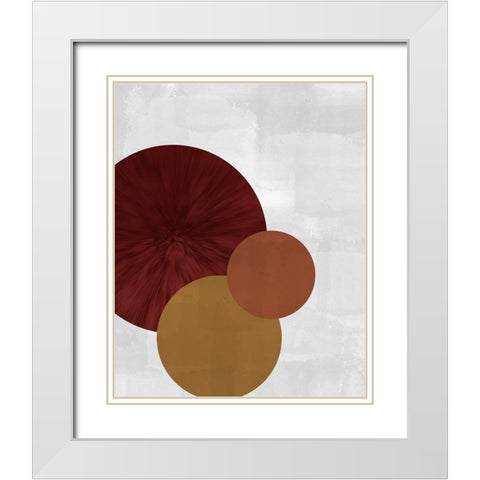 Three of a Kind 1 White Modern Wood Framed Art Print with Double Matting by Kimberly, Allen