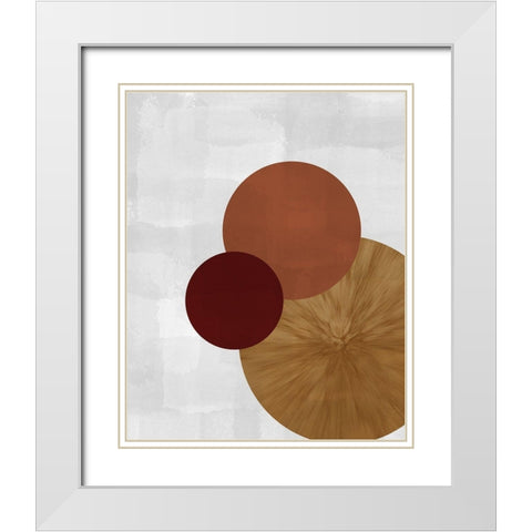 Three of a Kind 3 White Modern Wood Framed Art Print with Double Matting by Kimberly, Allen
