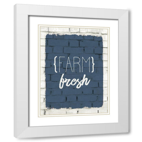 Farm Life 3 White Modern Wood Framed Art Print with Double Matting by Kimberly, Allen