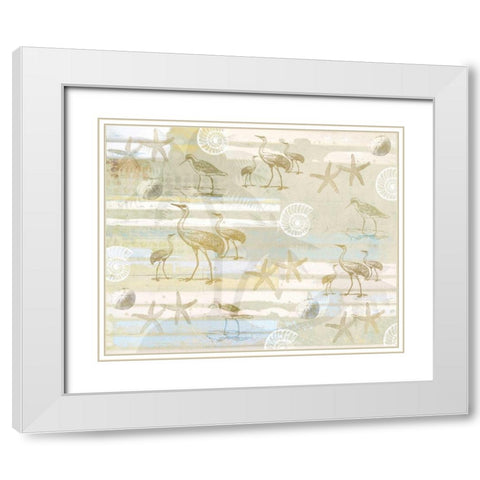 Coastal Dreams White Modern Wood Framed Art Print with Double Matting by Allen, Kimberly