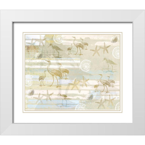 Coastal Dreams White Modern Wood Framed Art Print with Double Matting by Allen, Kimberly