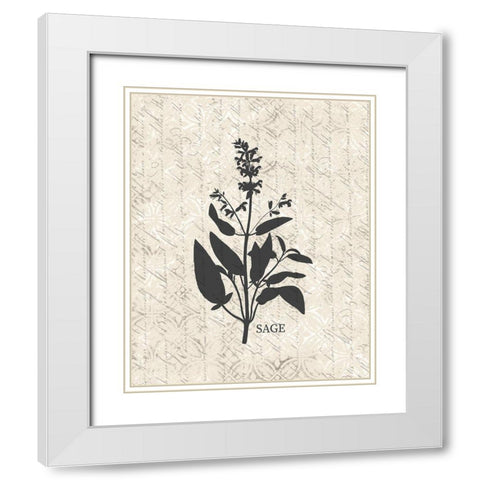 Fresh Sage White Modern Wood Framed Art Print with Double Matting by Kimberly, Allen