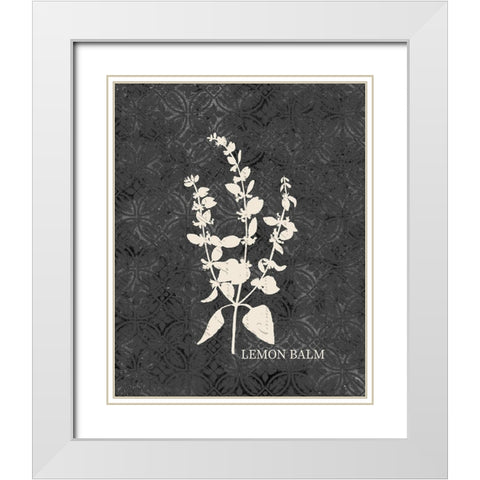 Fresh Lemon Balm White Modern Wood Framed Art Print with Double Matting by Kimberly, Allen
