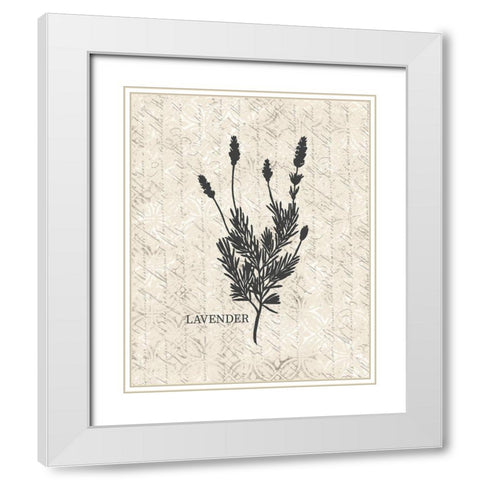 Fresh Lavender White Modern Wood Framed Art Print with Double Matting by Kimberly, Allen