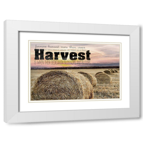 Farmers Harvest White Modern Wood Framed Art Print with Double Matting by Kimberly, Allen