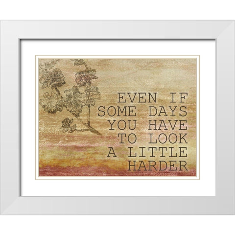 Some Days 3 White Modern Wood Framed Art Print with Double Matting by Kimberly, Allen