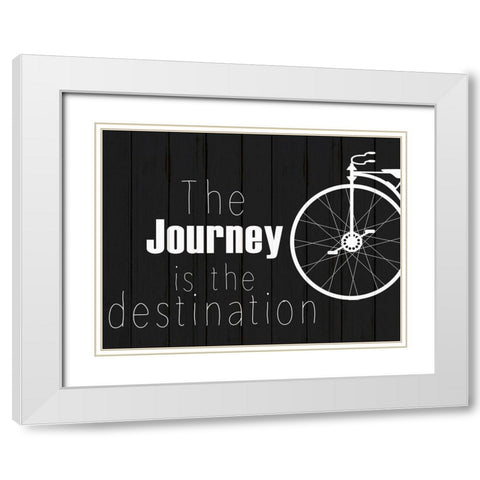 Journey 2 White Modern Wood Framed Art Print with Double Matting by Kimberly, Allen