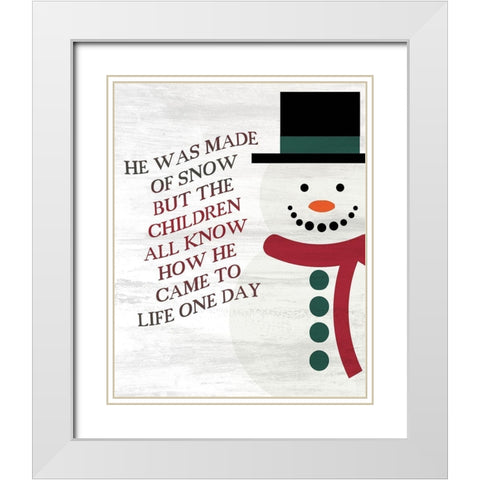 Came to Life White Modern Wood Framed Art Print with Double Matting by Kimberly, Allen