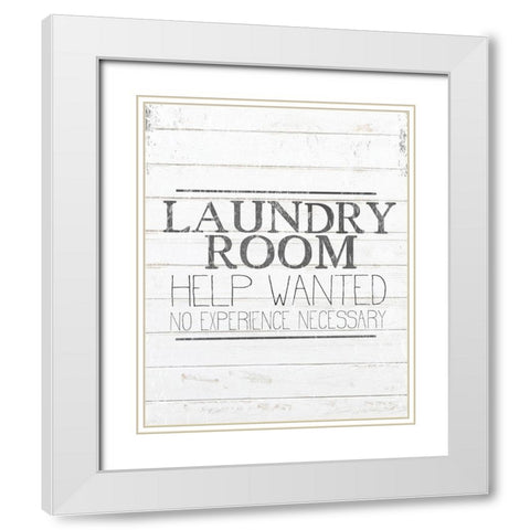 Help Wanted White Modern Wood Framed Art Print with Double Matting by Kimberly, Allen