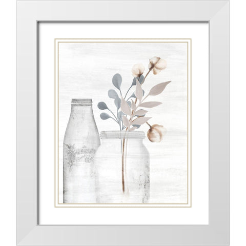 Wildflower Hope 3 White Modern Wood Framed Art Print with Double Matting by Kimberly, Allen