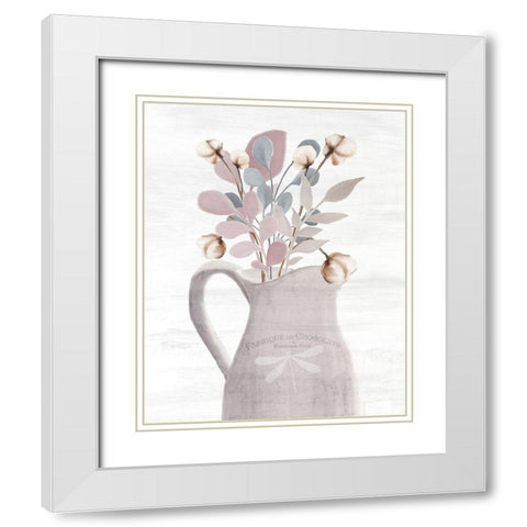 Wildflower Hope 9 White Modern Wood Framed Art Print with Double Matting by Kimberly, Allen