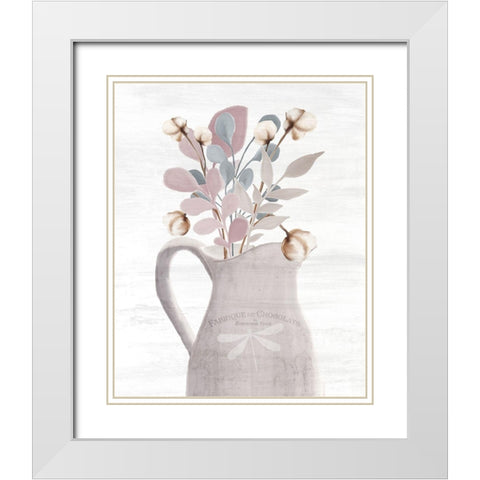 Wildflower Hope 9 White Modern Wood Framed Art Print with Double Matting by Kimberly, Allen
