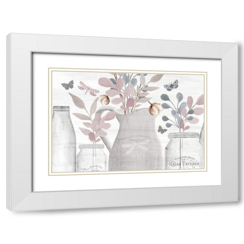 Wildflower Hope 10 White Modern Wood Framed Art Print with Double Matting by Kimberly, Allen