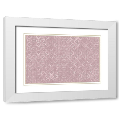 Wildflower Hope Pattern White Modern Wood Framed Art Print with Double Matting by Kimberly, Allen