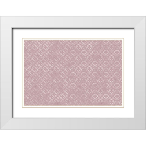 Wildflower Hope Pattern White Modern Wood Framed Art Print with Double Matting by Kimberly, Allen