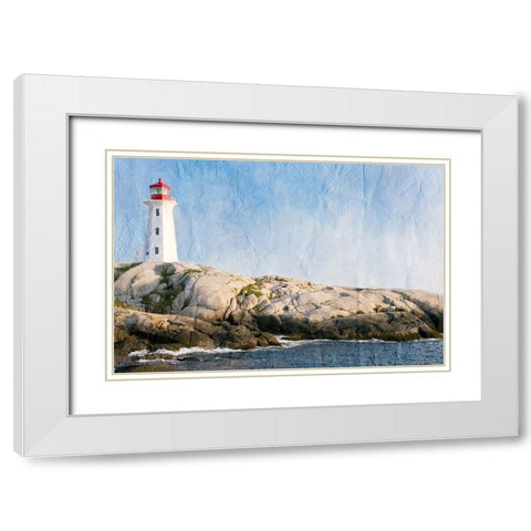 Lookout White Modern Wood Framed Art Print with Double Matting by Kimberly, Allen