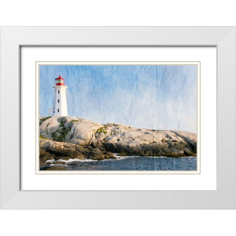 Lookout White Modern Wood Framed Art Print with Double Matting by Kimberly, Allen