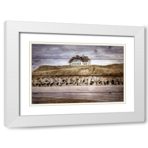 At the Sea White Modern Wood Framed Art Print with Double Matting by Kimberly, Allen