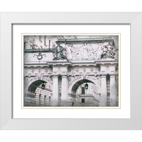 Under the Arch White Modern Wood Framed Art Print with Double Matting by Kimberly, Allen