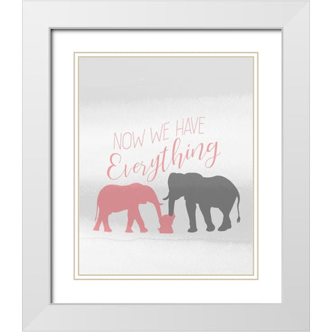 Then You 3 White Modern Wood Framed Art Print with Double Matting by Kimberly, Allen