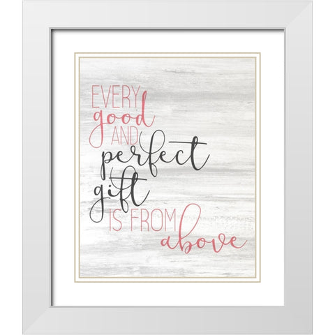 Perfect Gift pink White Modern Wood Framed Art Print with Double Matting by Kimberly, Allen