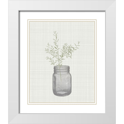 In the Jar 1 White Modern Wood Framed Art Print with Double Matting by Kimberly, Allen