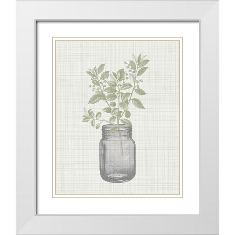In the Jar 2 White Modern Wood Framed Art Print with Double Matting by Kimberly, Allen