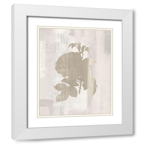 Silhouette 2 White Modern Wood Framed Art Print with Double Matting by Kimberly, Allen
