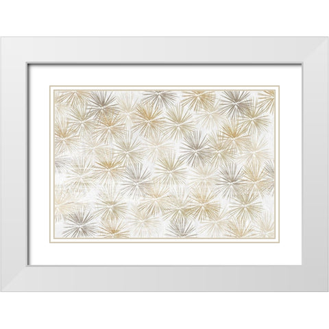 Burst of Light White Modern Wood Framed Art Print with Double Matting by Kimberly, Allen