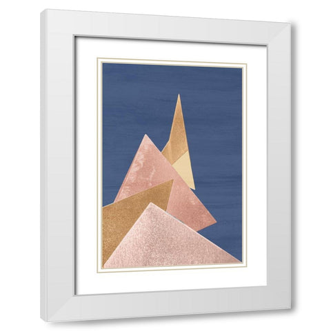 Desert Sculpture White Modern Wood Framed Art Print with Double Matting by Kimberly, Allen