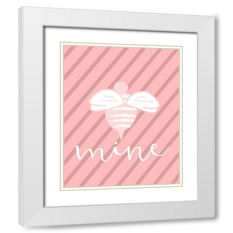 Love 3 White Modern Wood Framed Art Print with Double Matting by Kimberly, Allen