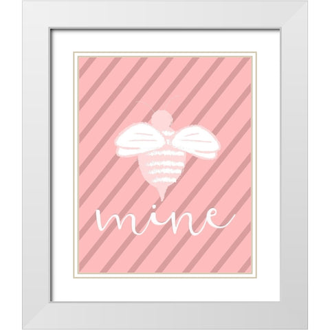 Love 3 White Modern Wood Framed Art Print with Double Matting by Kimberly, Allen