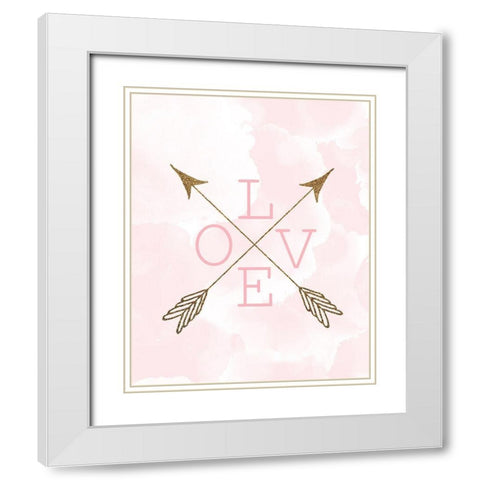 Forever 1 White Modern Wood Framed Art Print with Double Matting by Kimberly, Allen