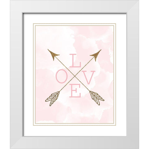 Forever 1 White Modern Wood Framed Art Print with Double Matting by Kimberly, Allen