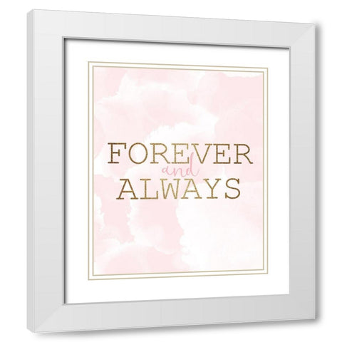 Forever 2 White Modern Wood Framed Art Print with Double Matting by Kimberly, Allen