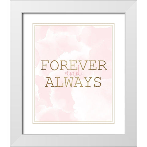 Forever 2 White Modern Wood Framed Art Print with Double Matting by Kimberly, Allen