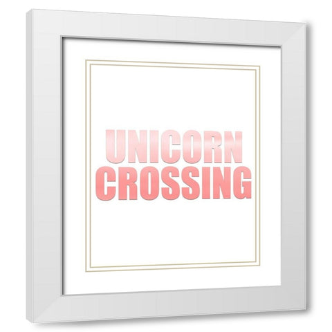 Ombre Pink 2 White Modern Wood Framed Art Print with Double Matting by Kimberly, Allen