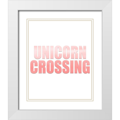 Ombre Pink 2 White Modern Wood Framed Art Print with Double Matting by Kimberly, Allen