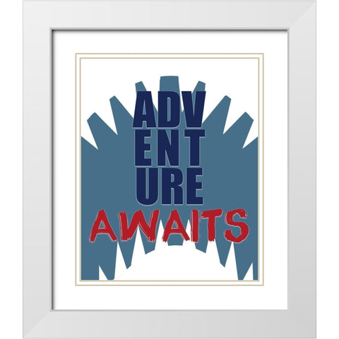 Wild One 6 White Modern Wood Framed Art Print with Double Matting by Kimberly, Allen