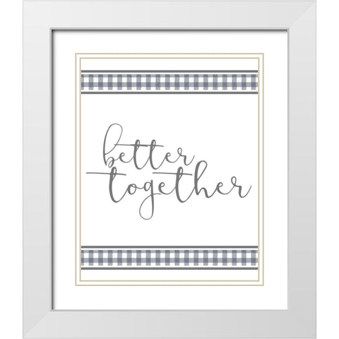 Homebody 2 White Modern Wood Framed Art Print with Double Matting by Kimberly, Allen