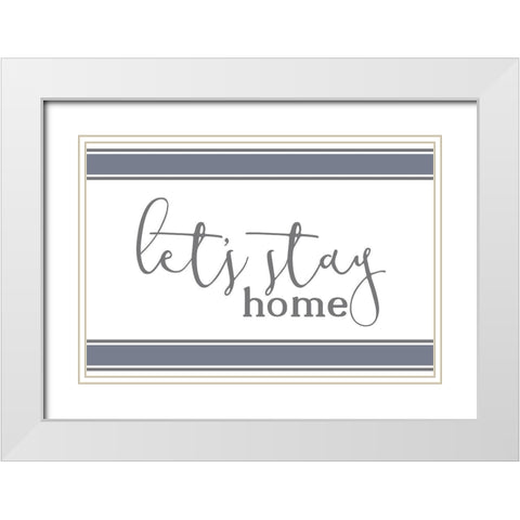 Homebody 7 White Modern Wood Framed Art Print with Double Matting by Kimberly, Allen