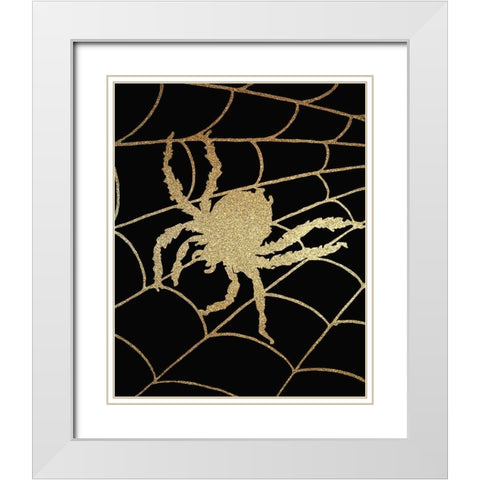 Halloween Gold 2 White Modern Wood Framed Art Print with Double Matting by Kimberly, Allen