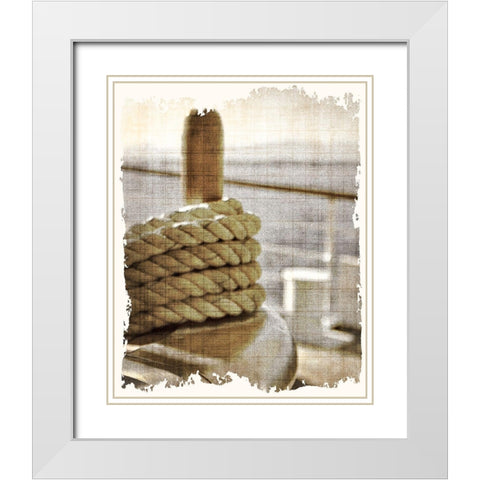 Learning the Ropes 2 White Modern Wood Framed Art Print with Double Matting by Kimberly, Allen