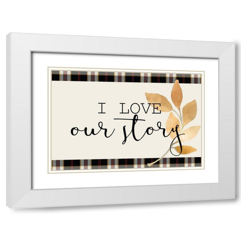 Colors of Fall 2 White Modern Wood Framed Art Print with Double Matting by Kimberly, Allen