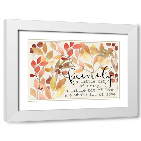 Colors of Fall 7 White Modern Wood Framed Art Print with Double Matting by Kimberly, Allen
