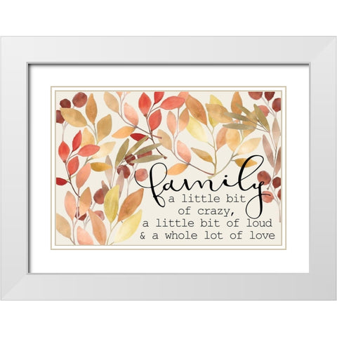Colors of Fall 7 White Modern Wood Framed Art Print with Double Matting by Kimberly, Allen